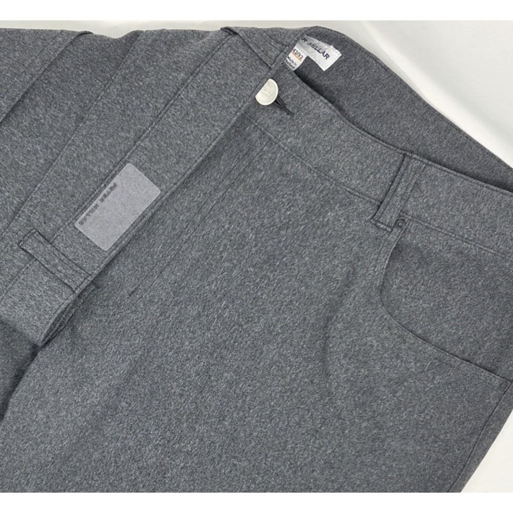 Peter Millar Brevard Pants Mens 42x32 Gray Chino Classic Fit Stretch Golf